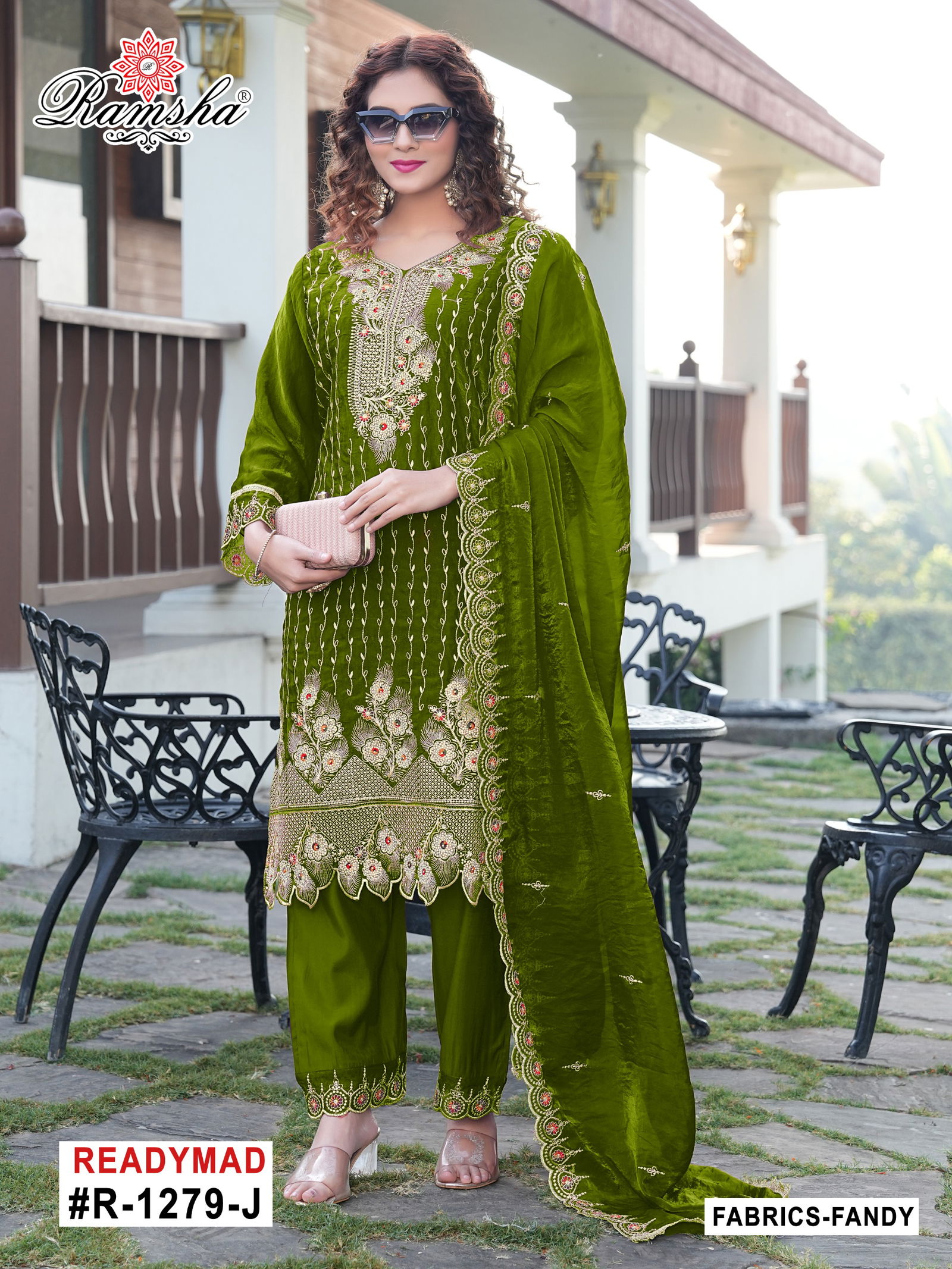 R 1279 Nx By Ramsha Fandy Readymade Suits Suppliers In India